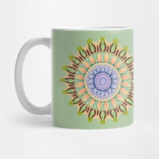 Abstract Circle Pattern With Floral Elements 1 Mug